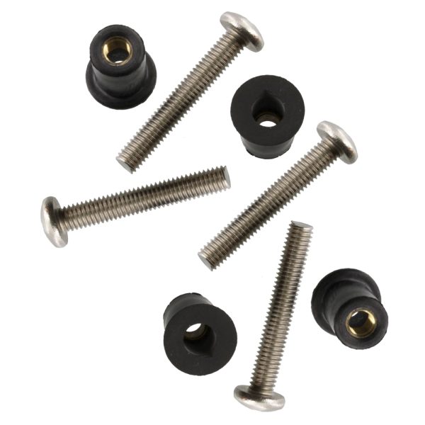 Scotty Well Nut Mounting Kit 133-4; 4 Pack Well Nuts & Screws 