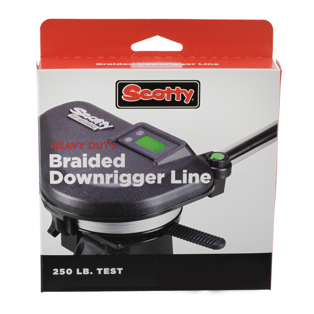 Scotty Premium Braided Downrigger Fishing Line Spool 200lb 400 ft w/Kit 2702K 