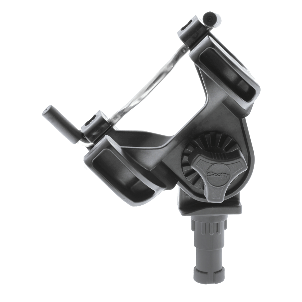 Scotty Boat 241 Combination Side Deck Fishing Rod Holder Gunnel Mount Grey