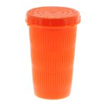 677 Fluorescent Red Litre, Vented Bait Jar with quick lock threaded lid