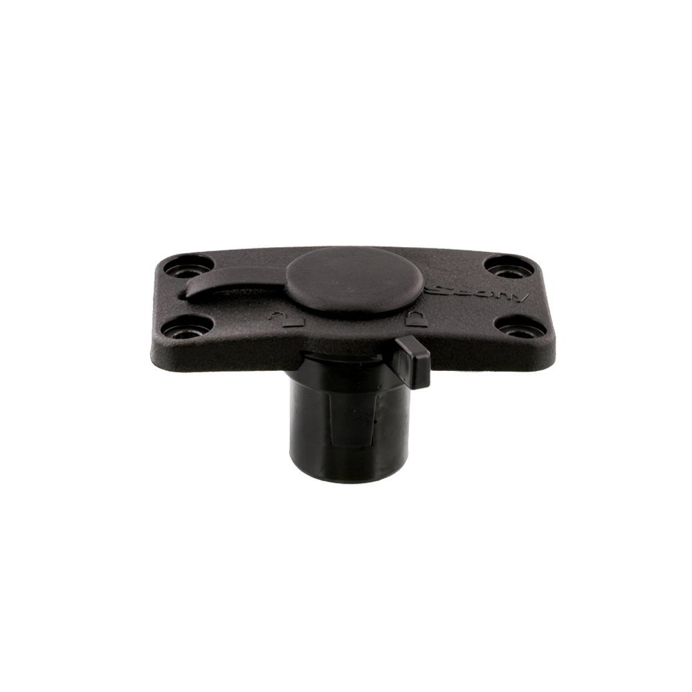 Scotty Baitcaster/Spinning Rod Holder Black with 244 Flush Deck  Mount, Small (0281-BK) : Sports & Outdoors