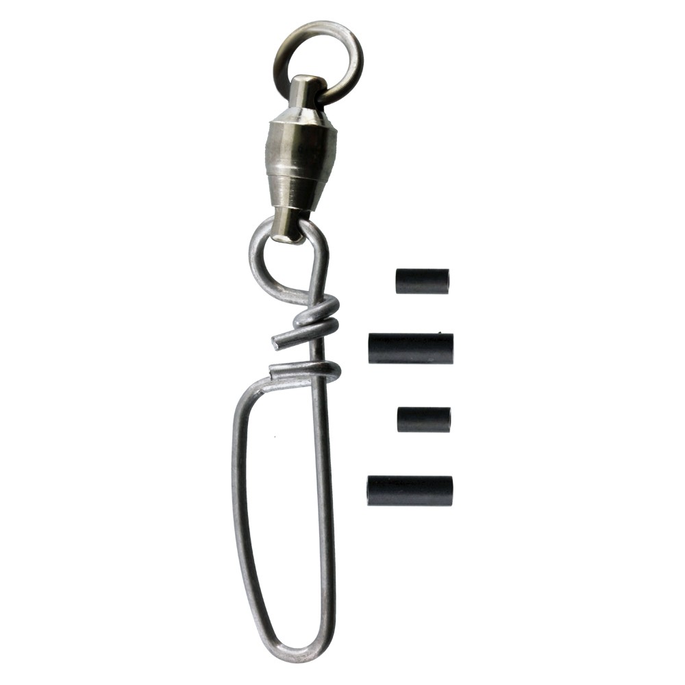 Spro Ball Bearing Coastlock Snap Swivel #5 165lb SBSCLB05-2 (2 Snap Swivels)  - Canal Bait and Tackle