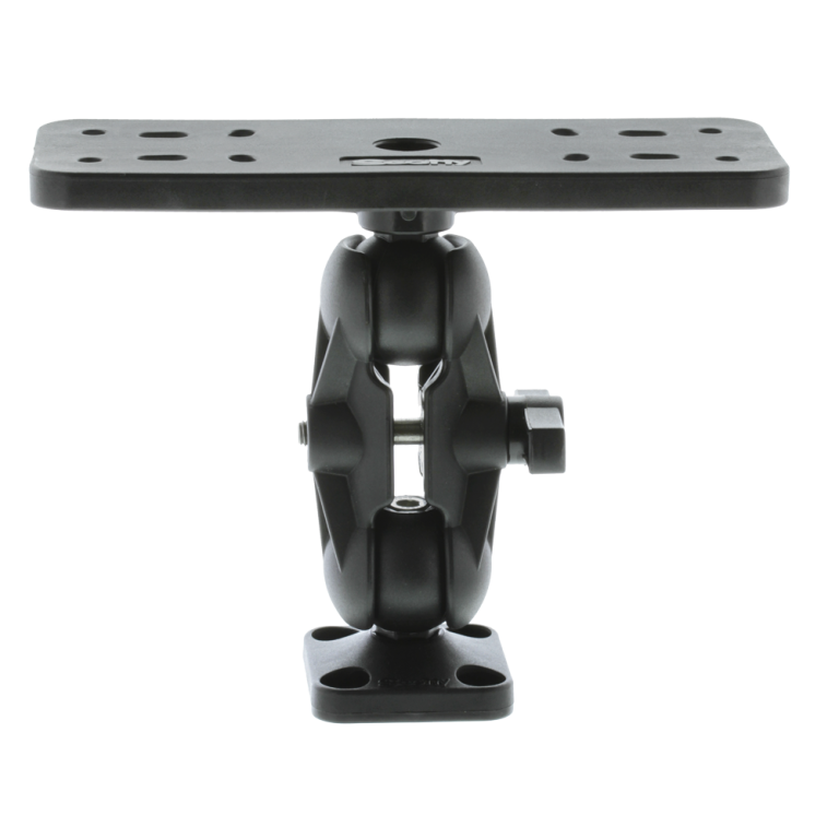 Scotty 164 1.5 Ball Mount W/Sounder Plate – Supporto Per Ecoscandaglio Per Barche